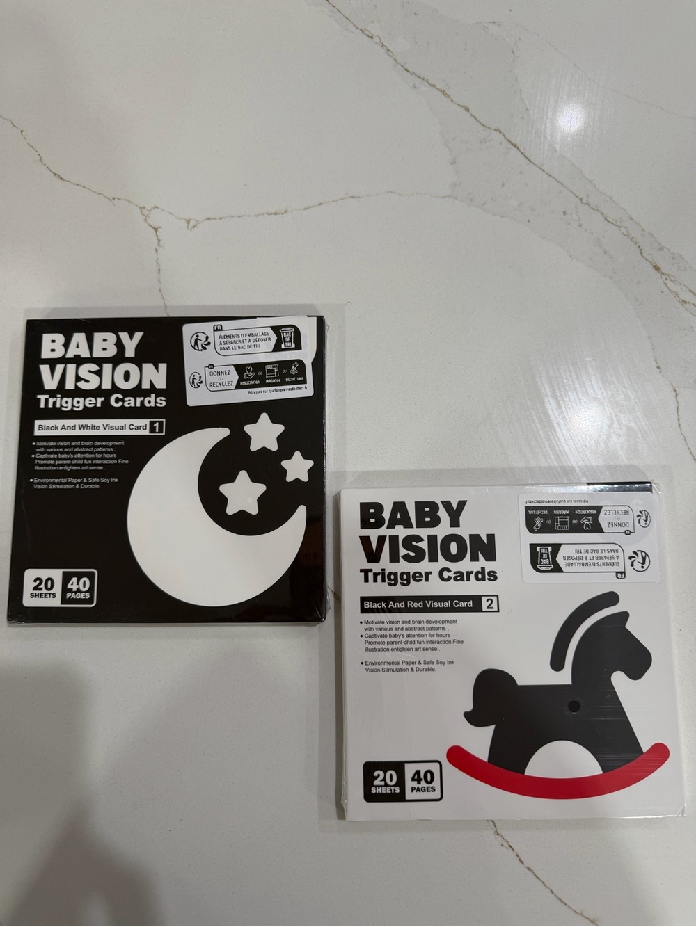 Baby Vision Trigger Cards - Black & White and Black & Red - 2 Pack unopened